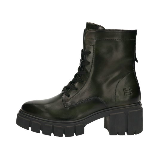 Dark green leather sales boots