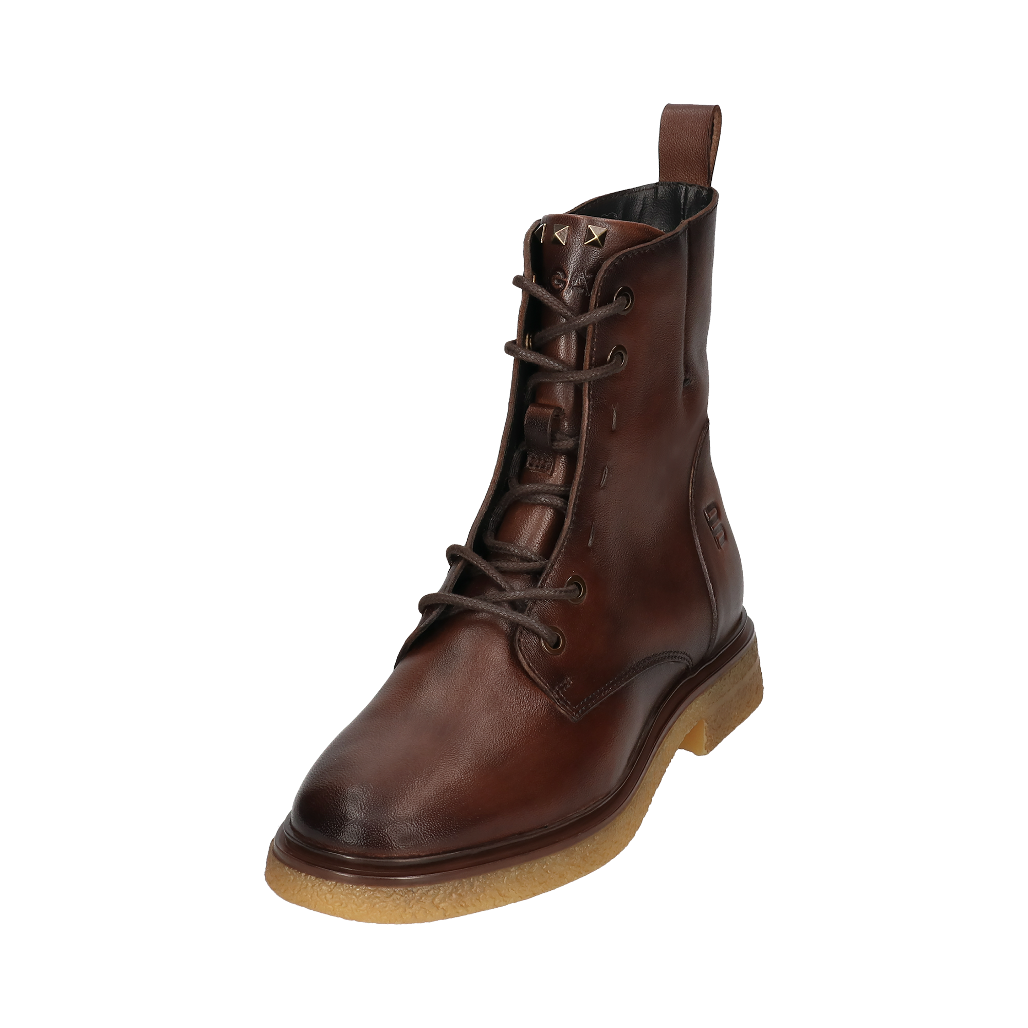 Cuir Bottes marron foncé