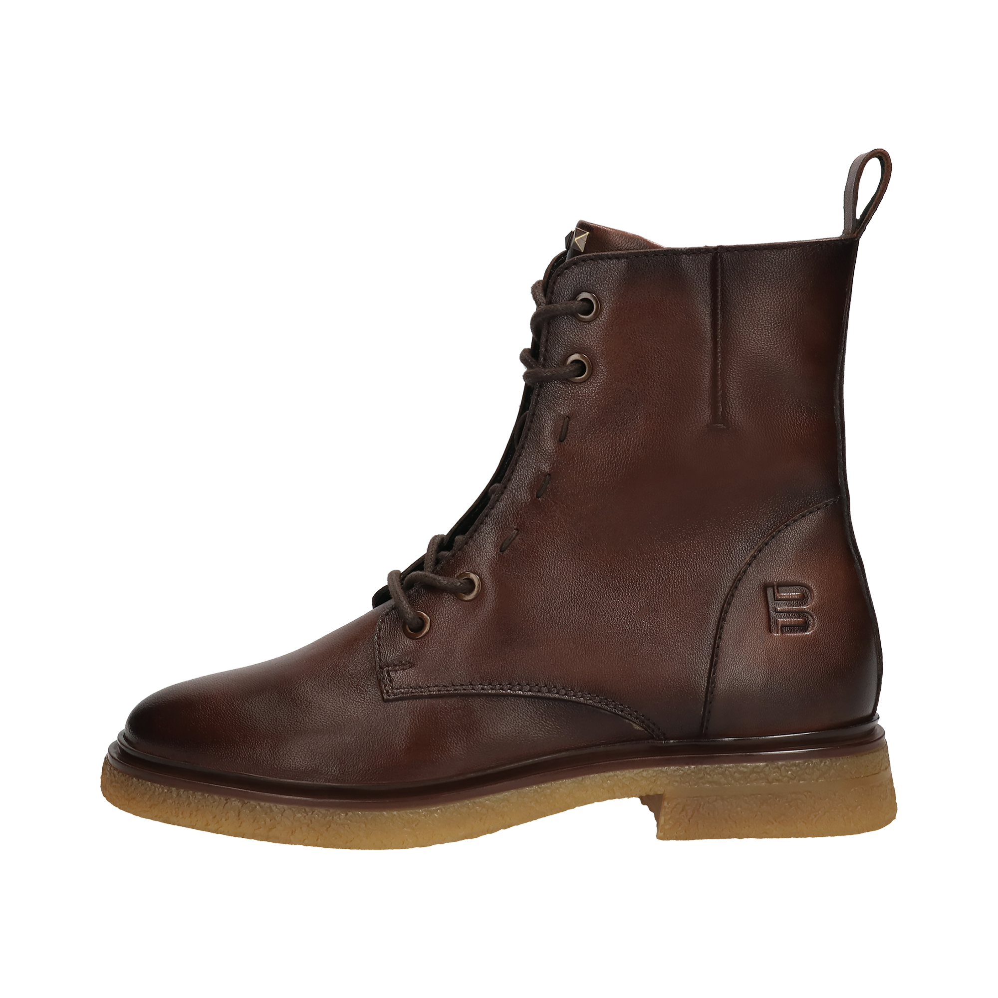 Cuir Bottes marron foncé