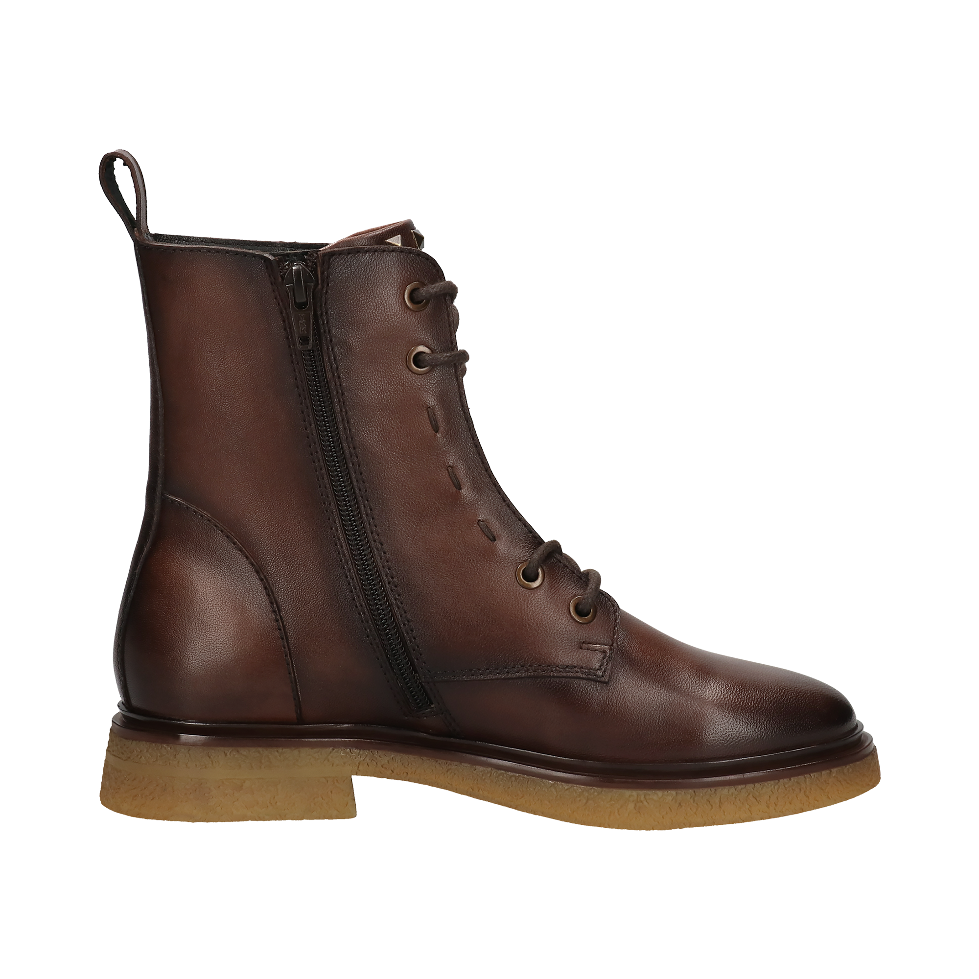 Cuir Bottes marron foncé