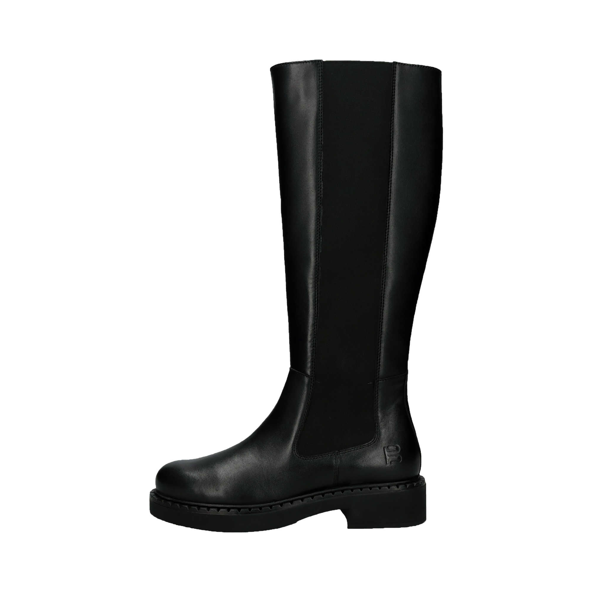 Cuir Bottes hautes noir