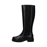 Cuir Bottes hautes noir