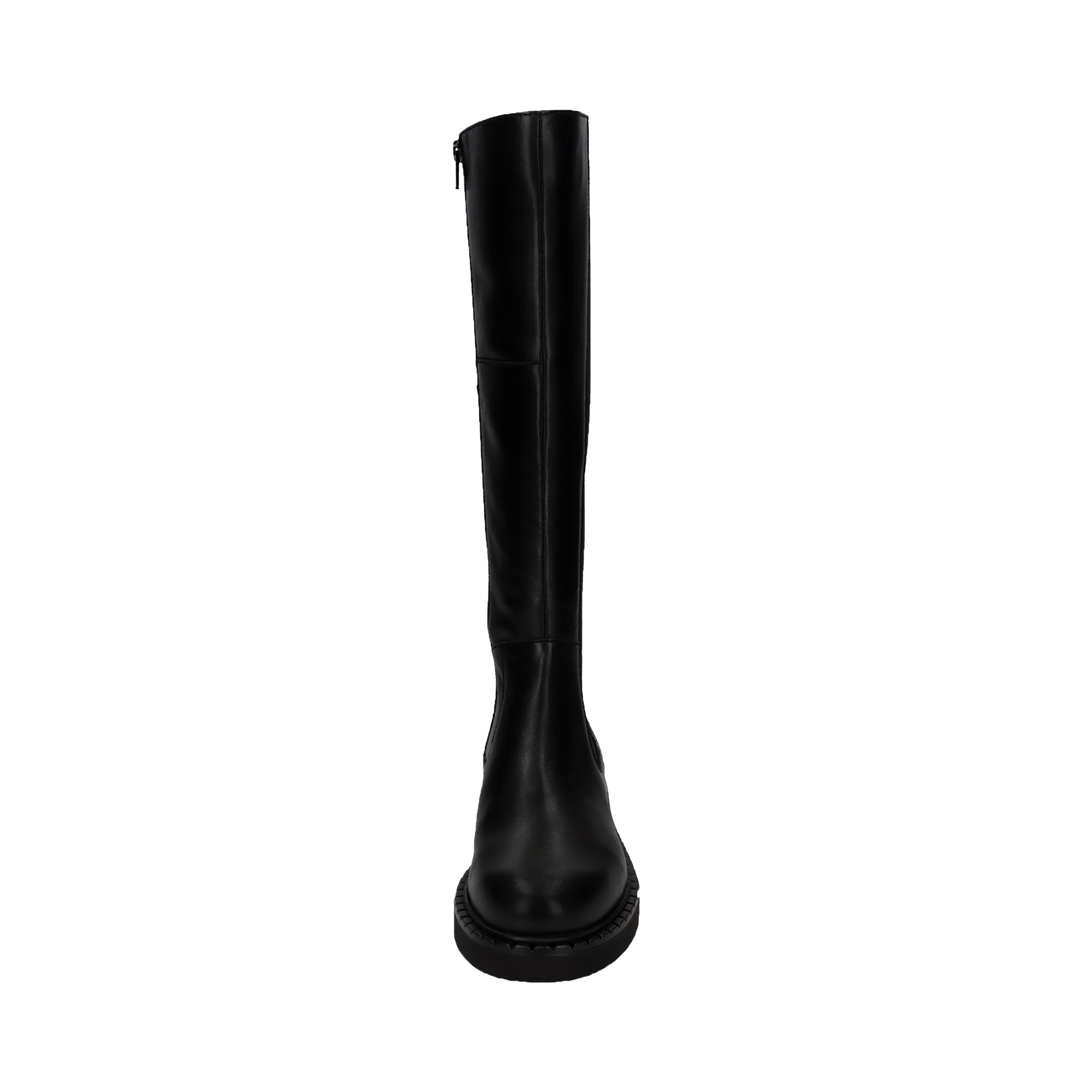 Leather Knee-high Boots black