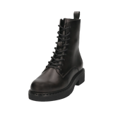 Leder Stiefel grau