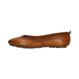 Cuir Ballerines cognac