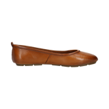 Cuir Ballerines cognac