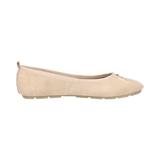 Læder Ballerina beige