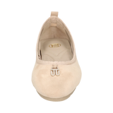 Cuir Ballerines beige