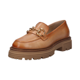 Cuir Loafers brun moyen