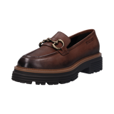 Cuir Loafers marron foncé