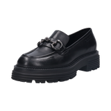 Cuir Loafers noir