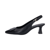 Leder Pumps schwarz