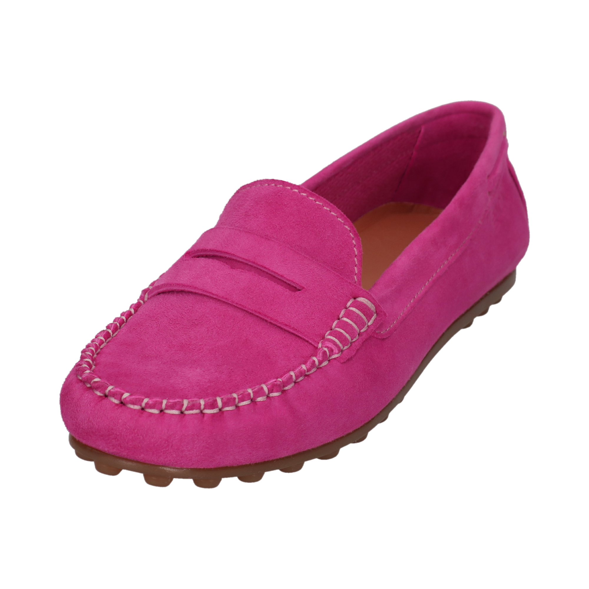 Leder Mokassin pink