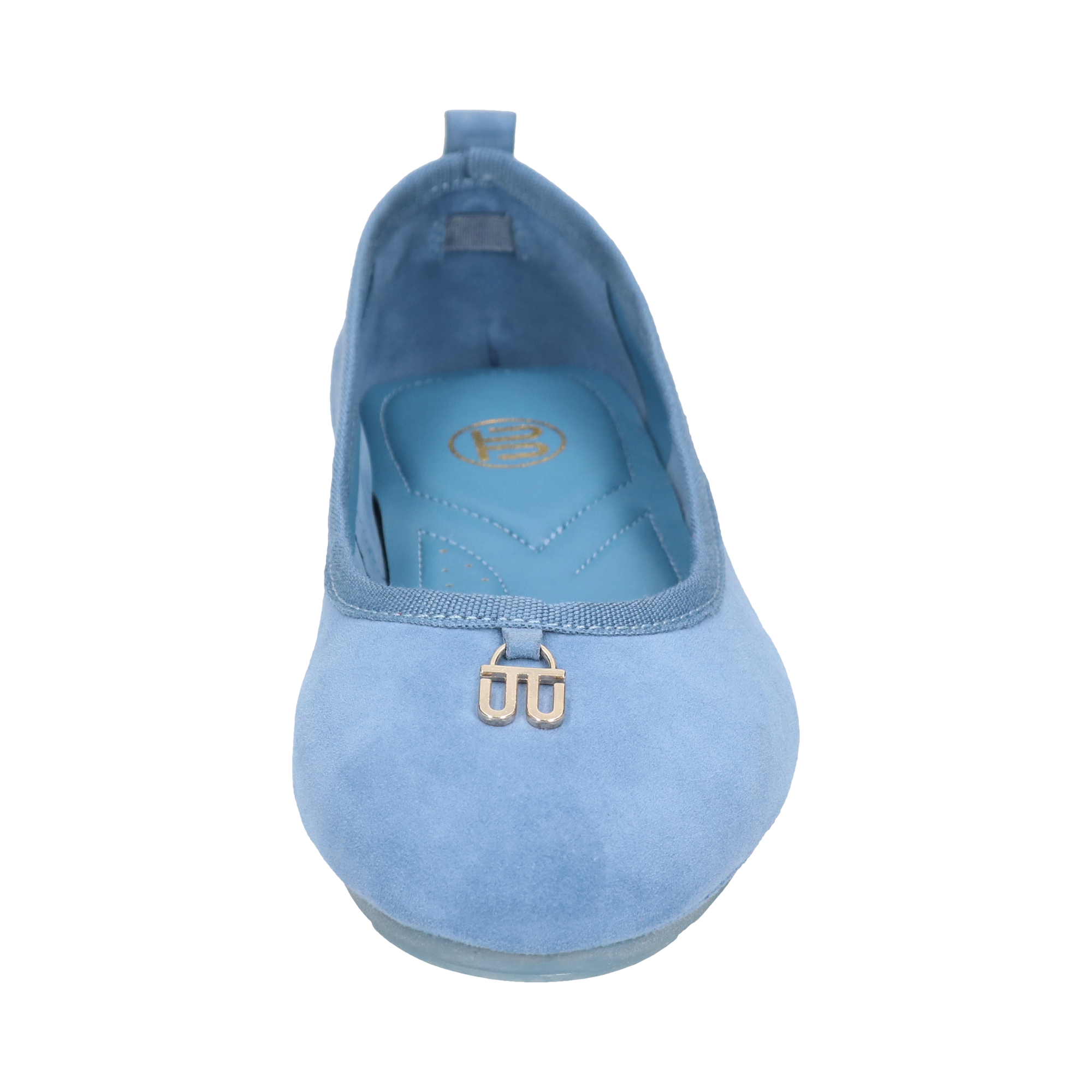 Leder Ballerina hellblau