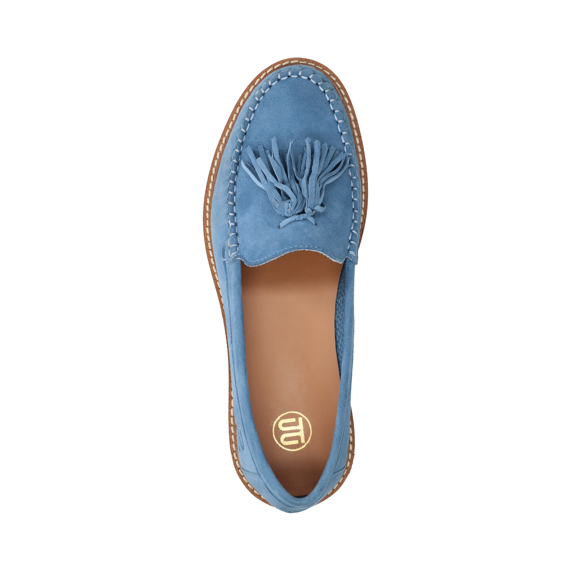 Leder Loafers hellblau