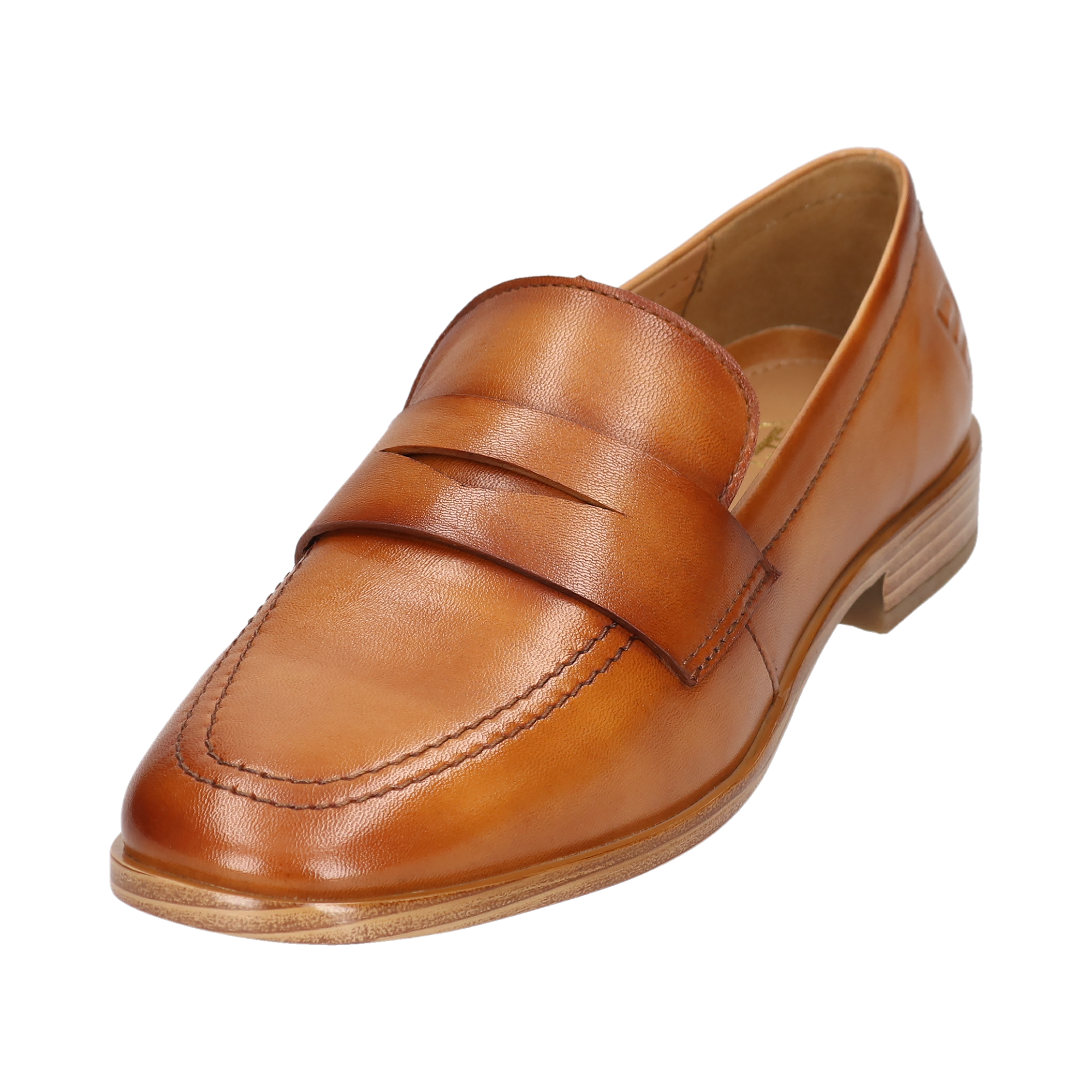 Leder Loafers cognac