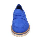 Leder Loafers blau