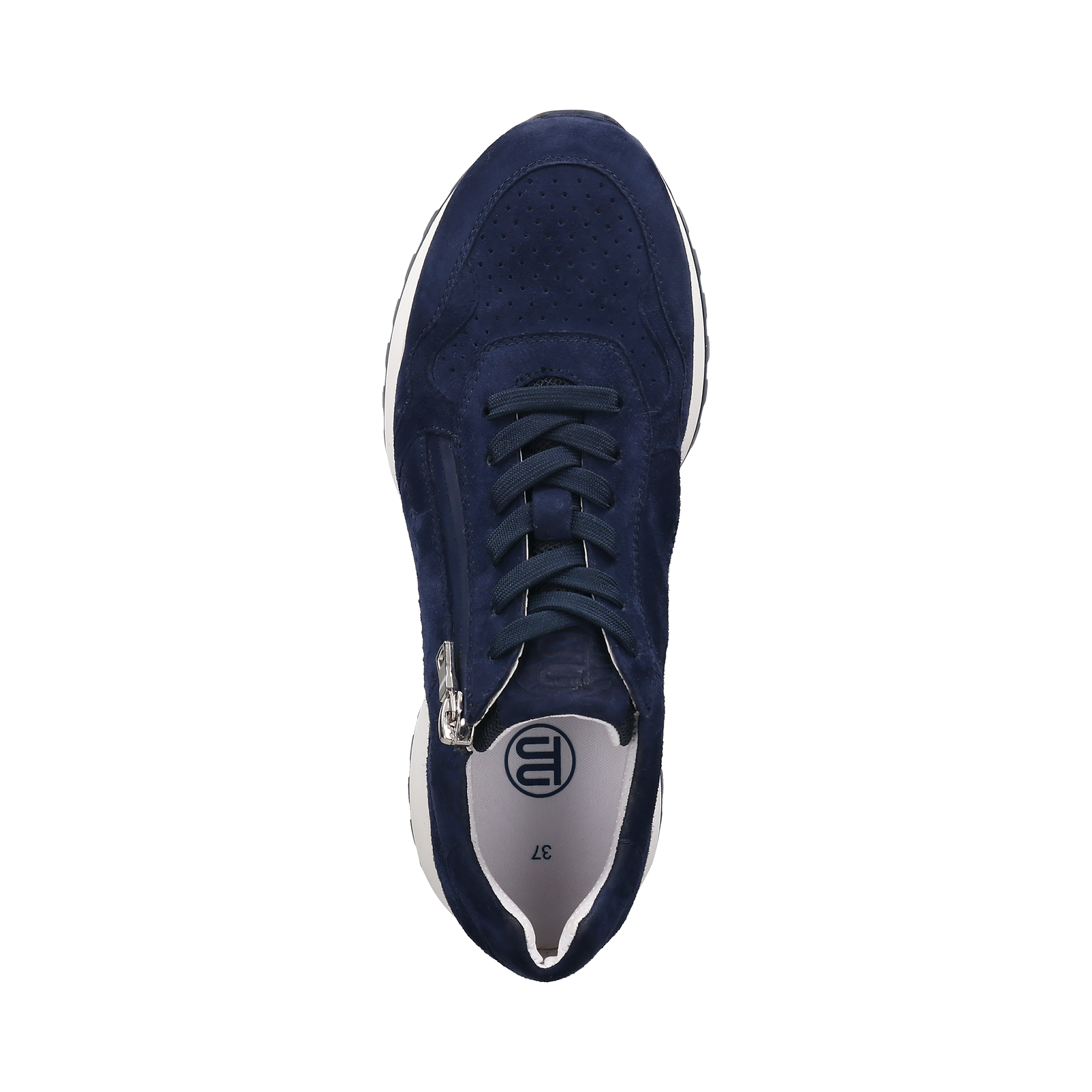 Leder Sneaker dunkelblau