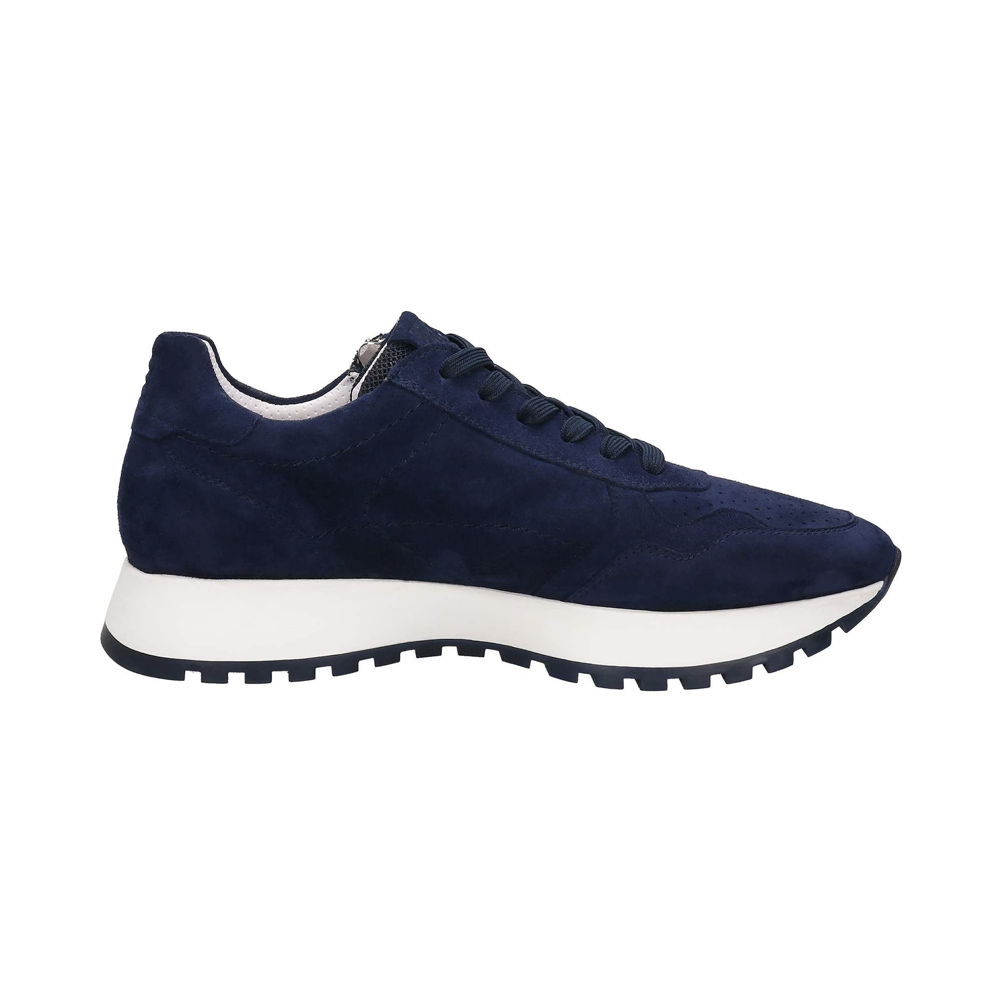 Leder Sneaker dunkelblau