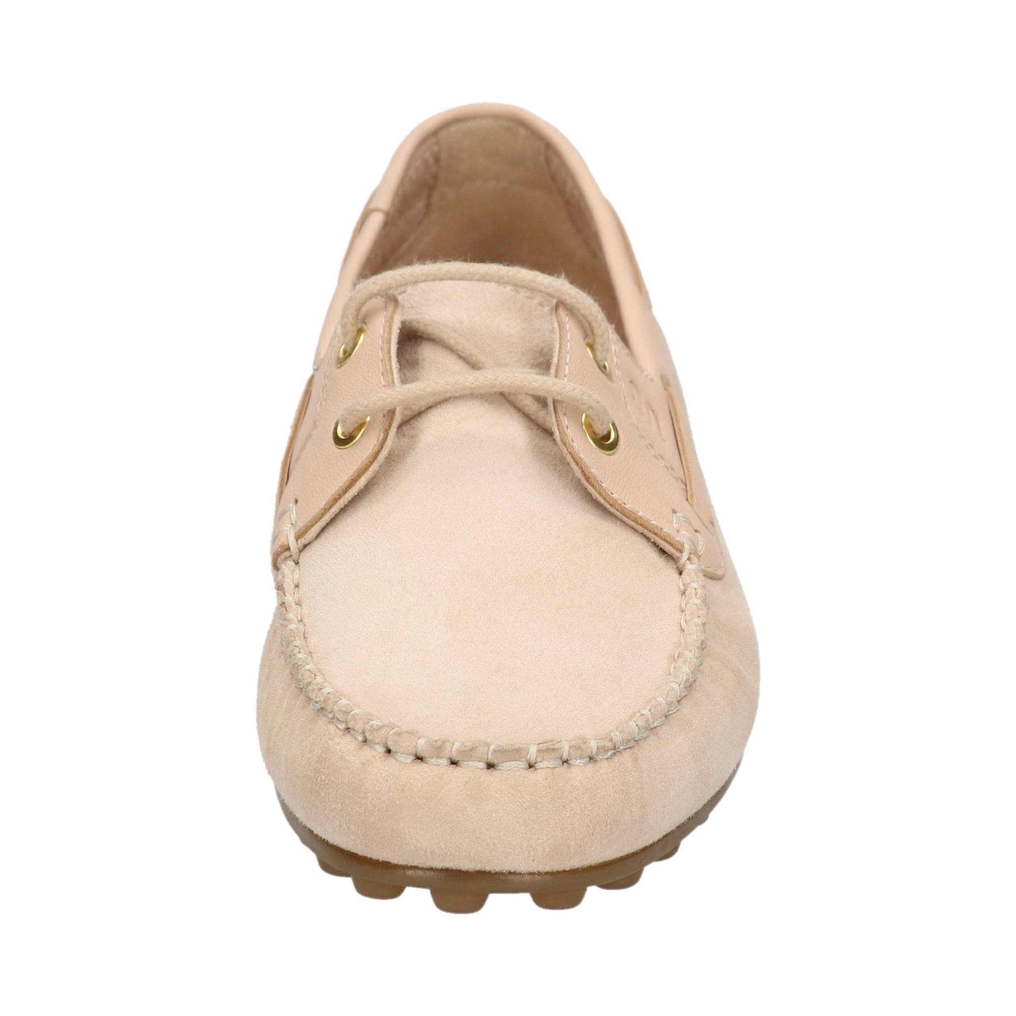 Leder Mokassin beige