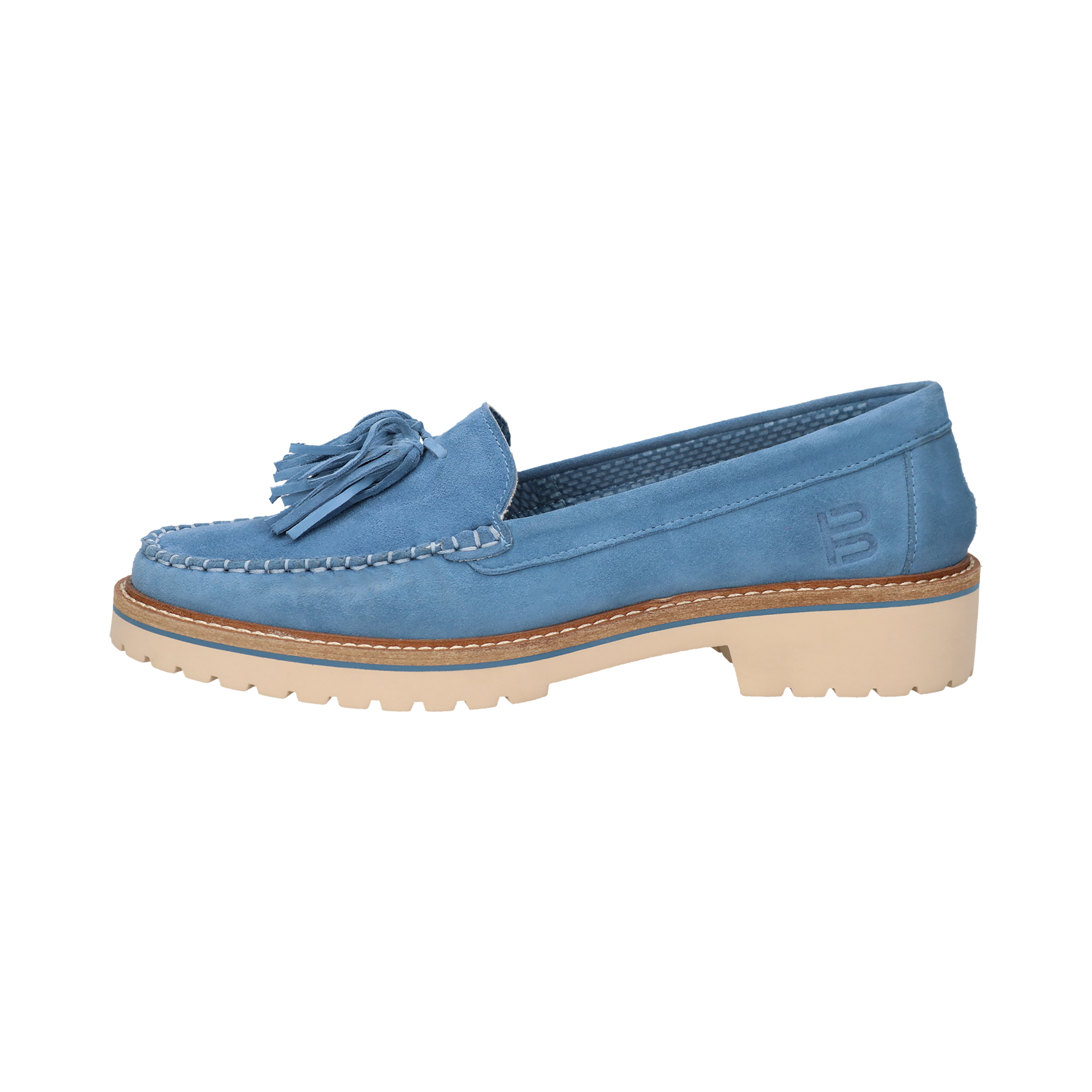 Leder Loafers hellblau