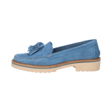 Leder Loafers hellblau