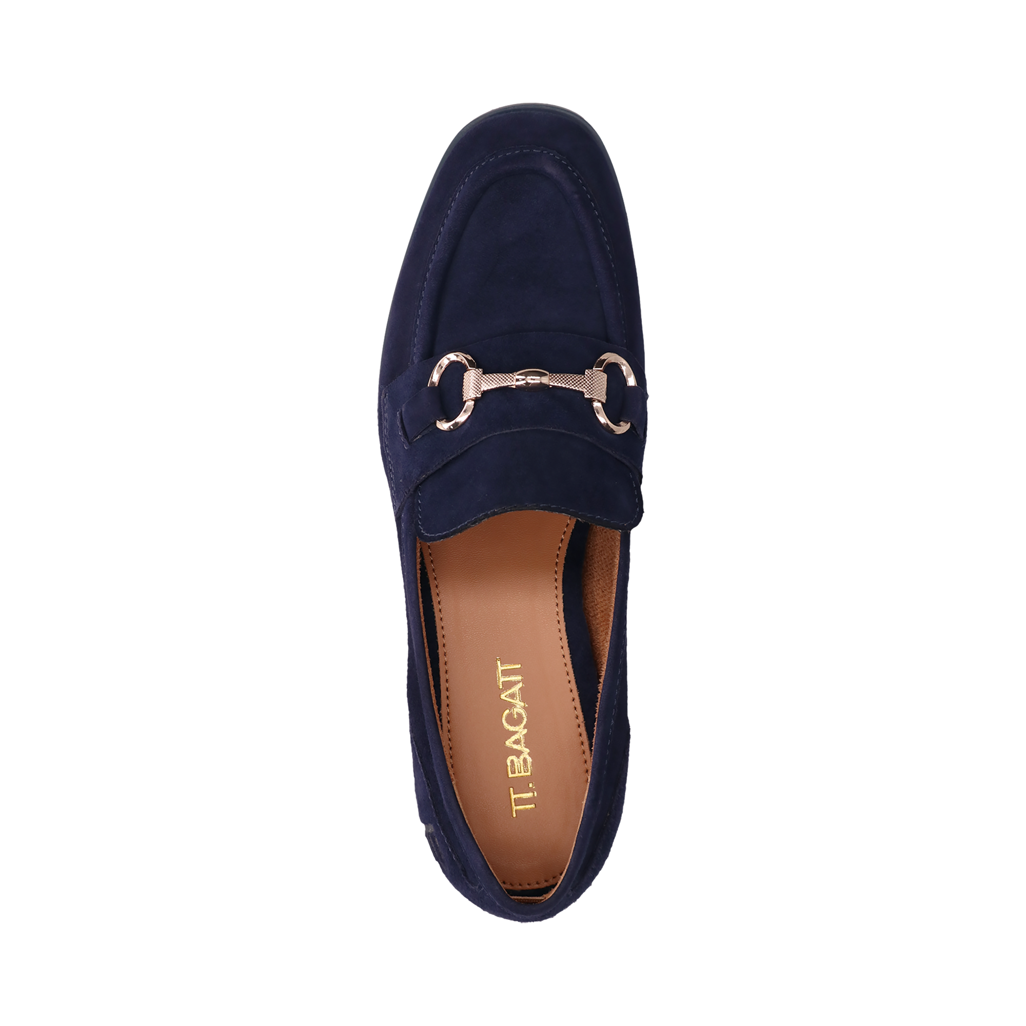 Leder Loafers dunkelblau