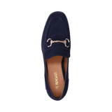 Leder Loafers dunkelblau