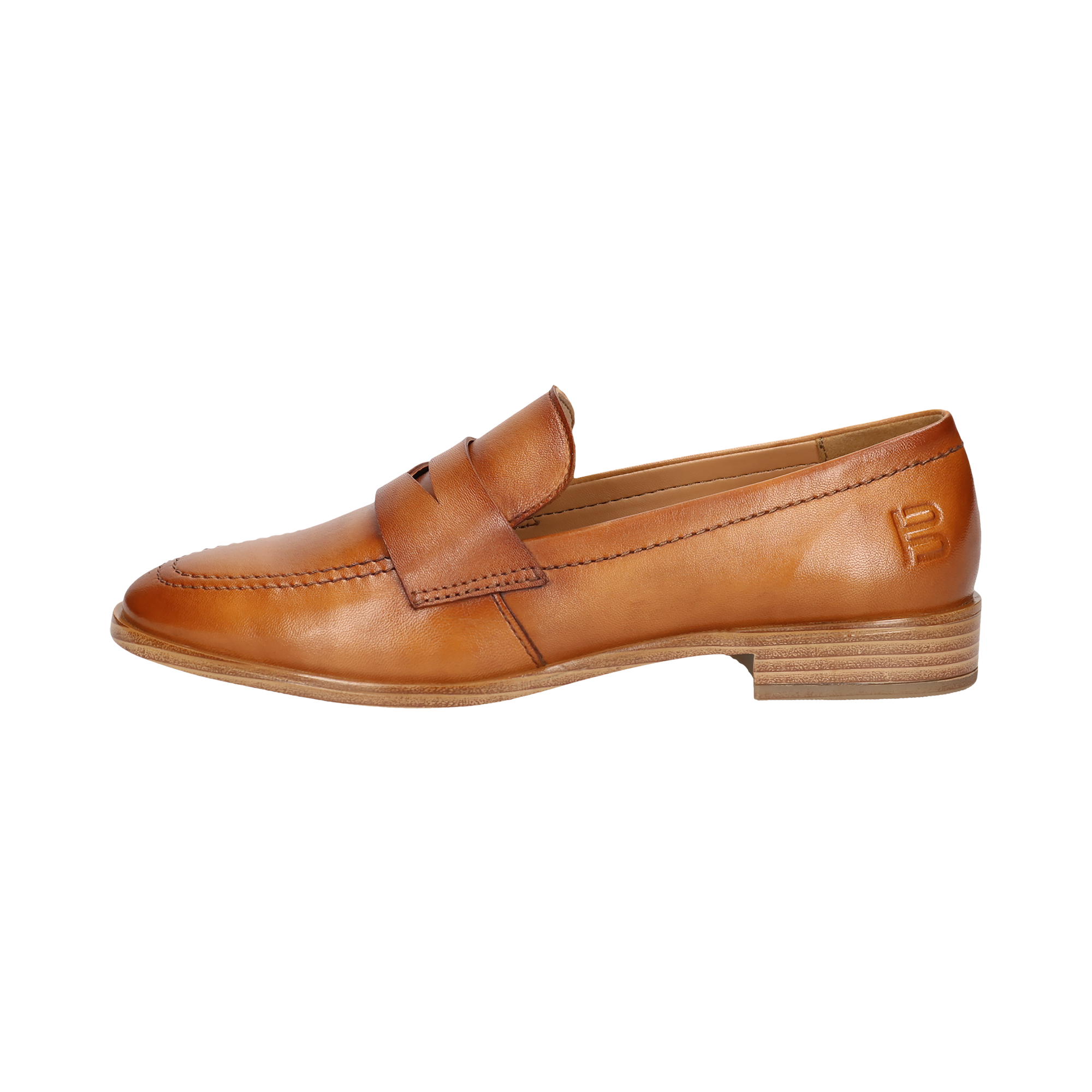 Leder Loafers cognac